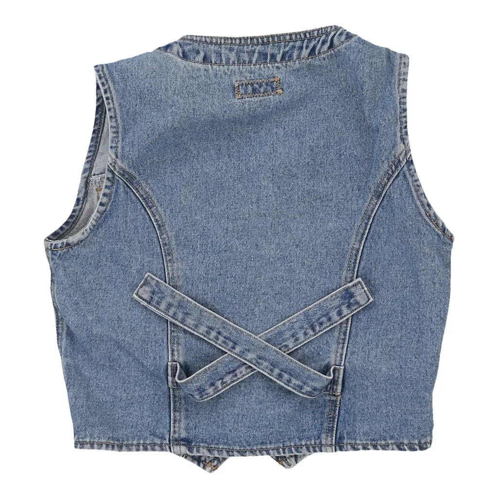 Age 14 Union Bay Denim Gilet - Medium Blue Cotton