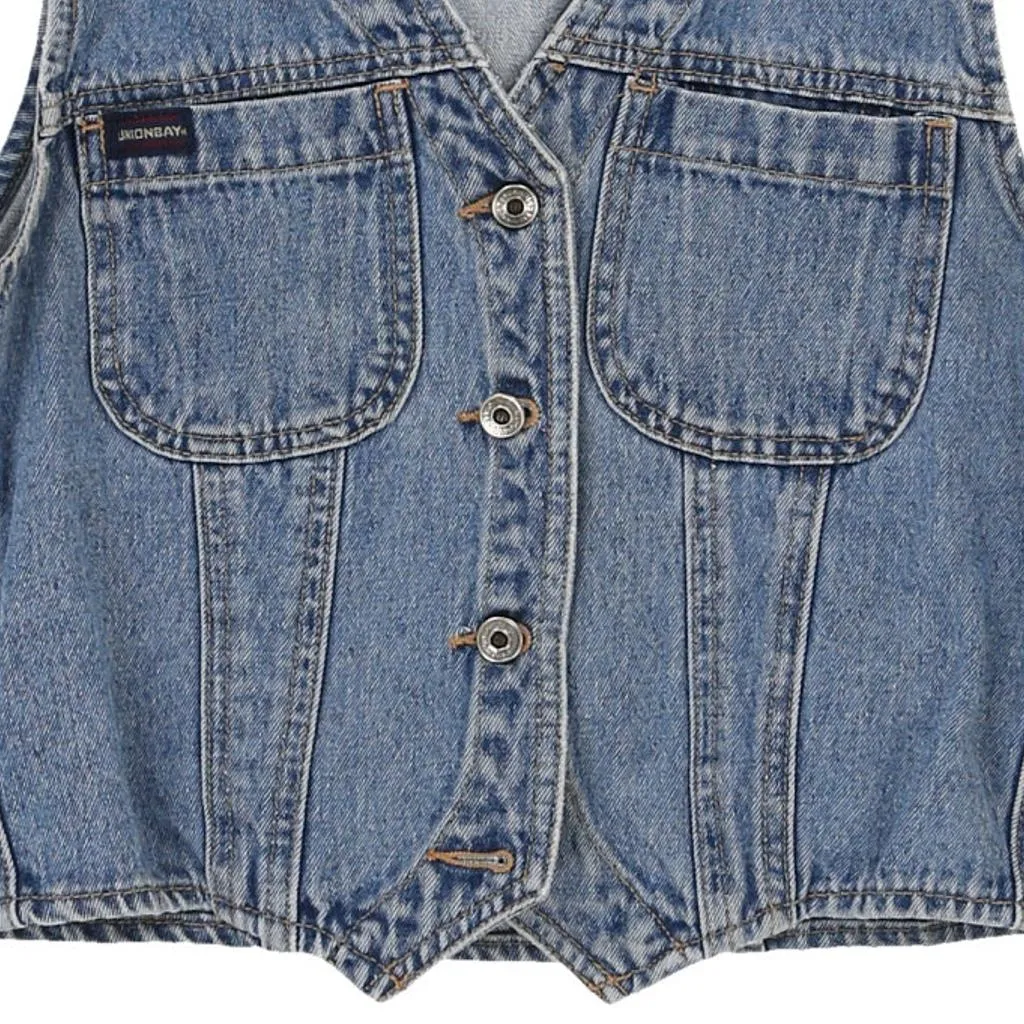 Age 14 Union Bay Denim Gilet - Medium Blue Cotton