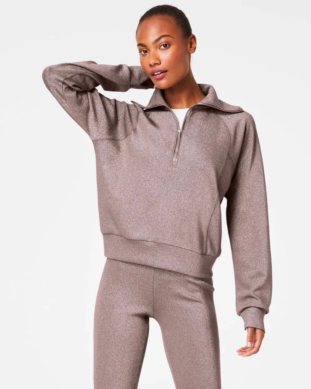 Air Essentials Shine Half Zip Pullover
