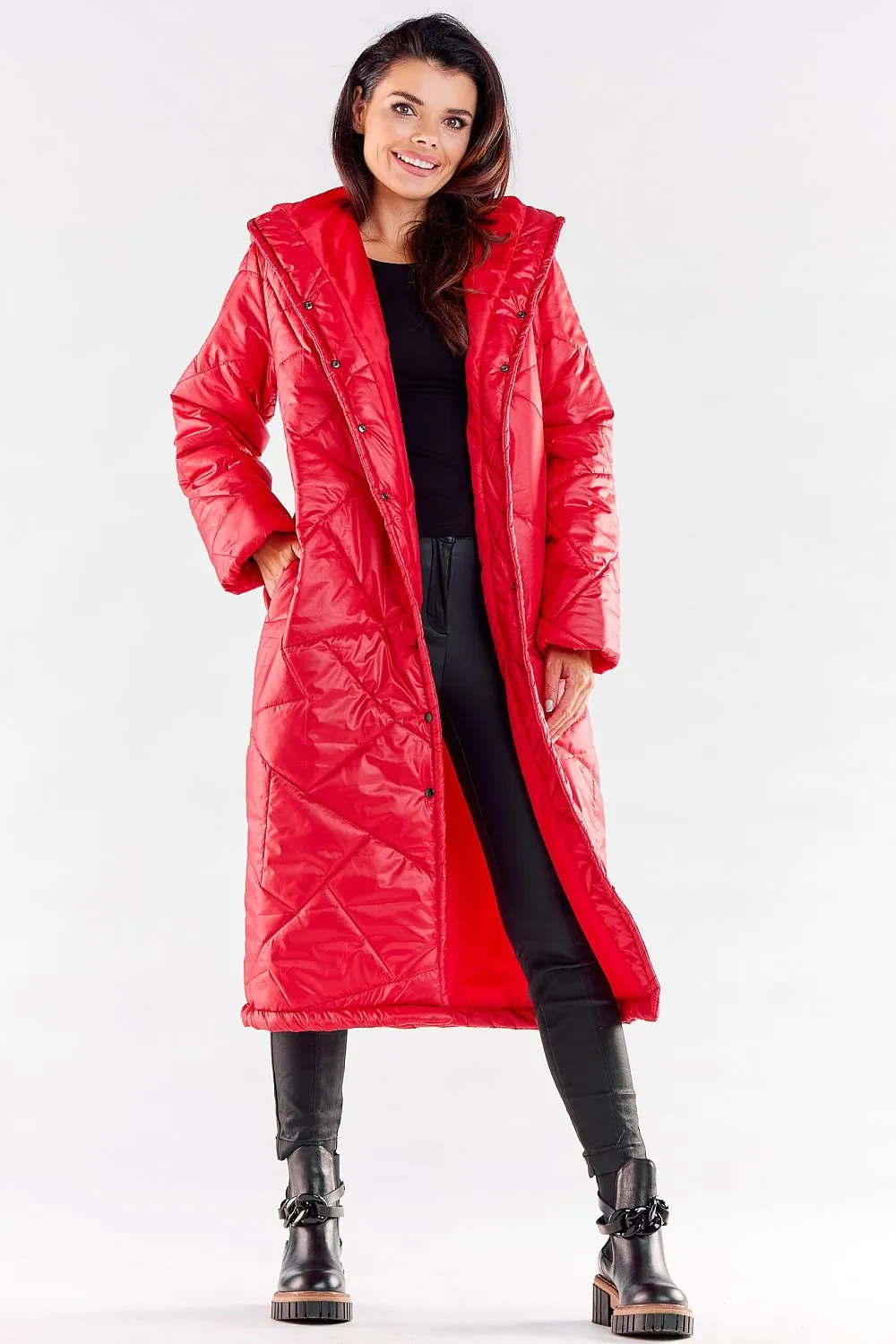 Awama long quilted coat