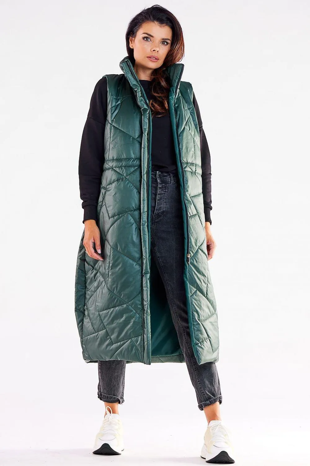 Awama streamlined, oversized cut gilet