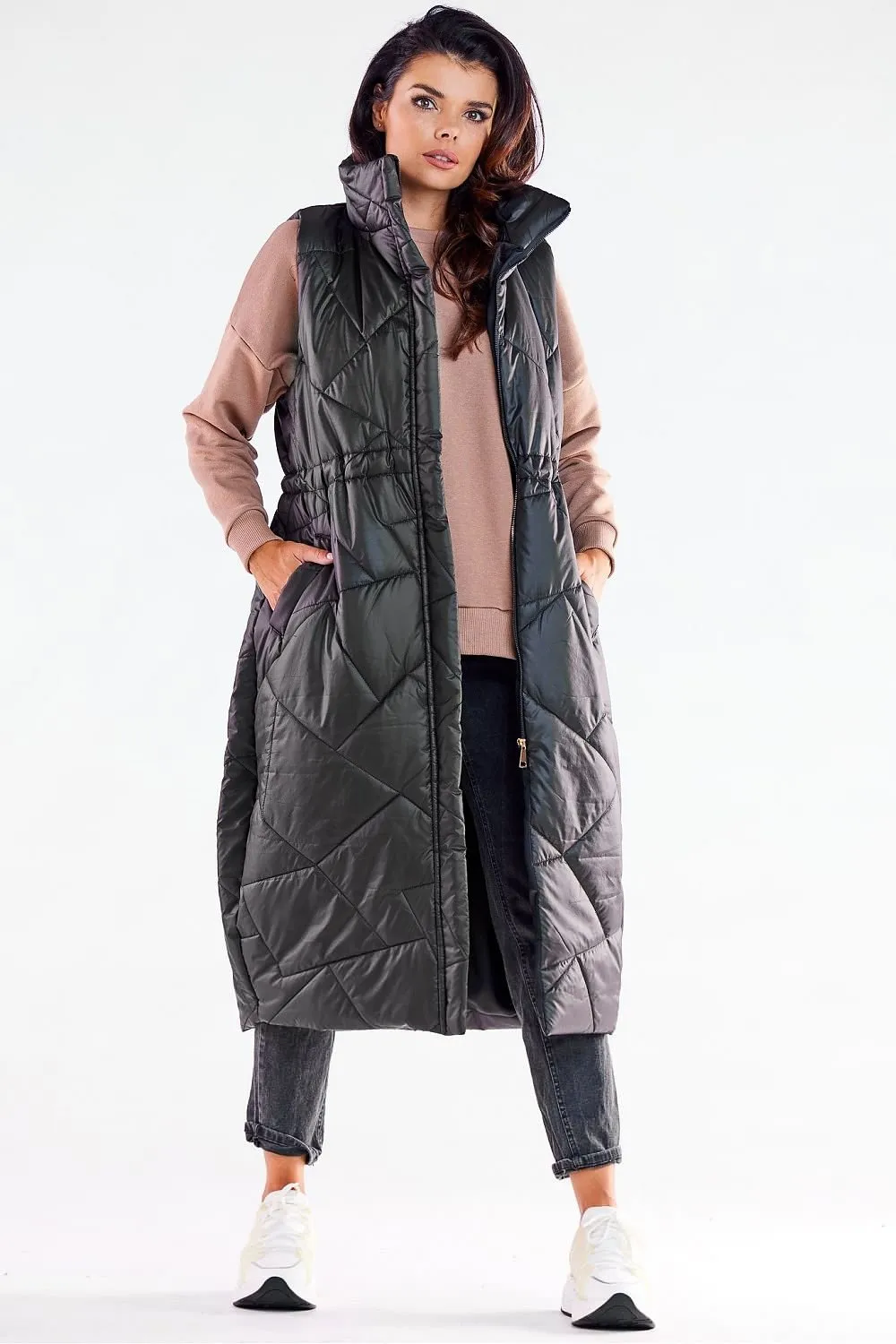 Awama streamlined, oversized cut gilet