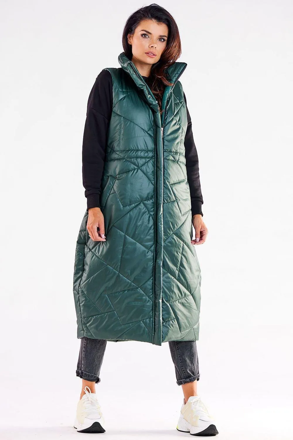 Awama streamlined, oversized cut gilet