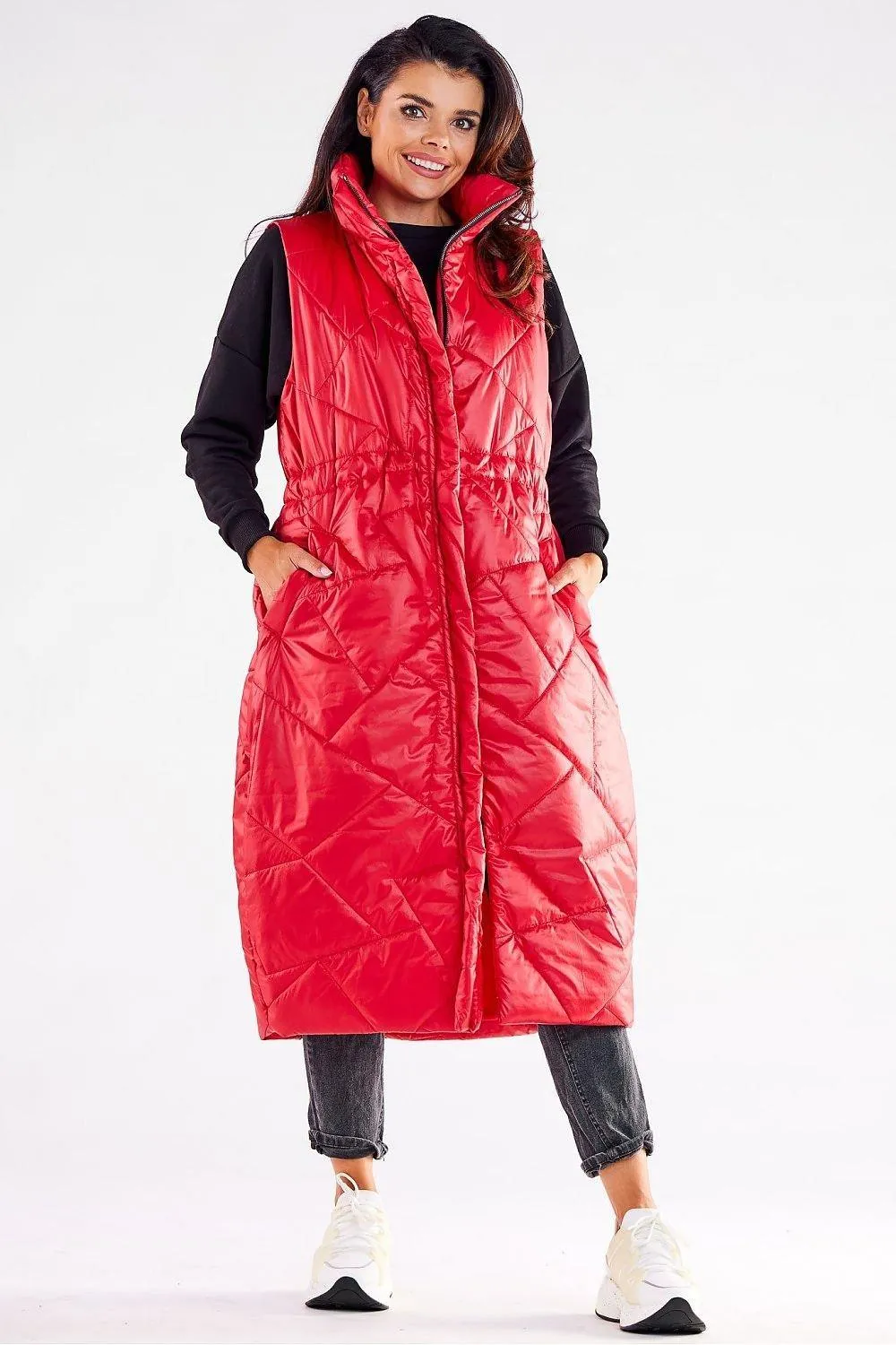 Awama streamlined, oversized cut gilet