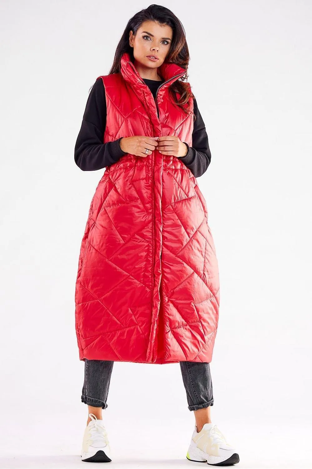 Awama streamlined, oversized cut gilet