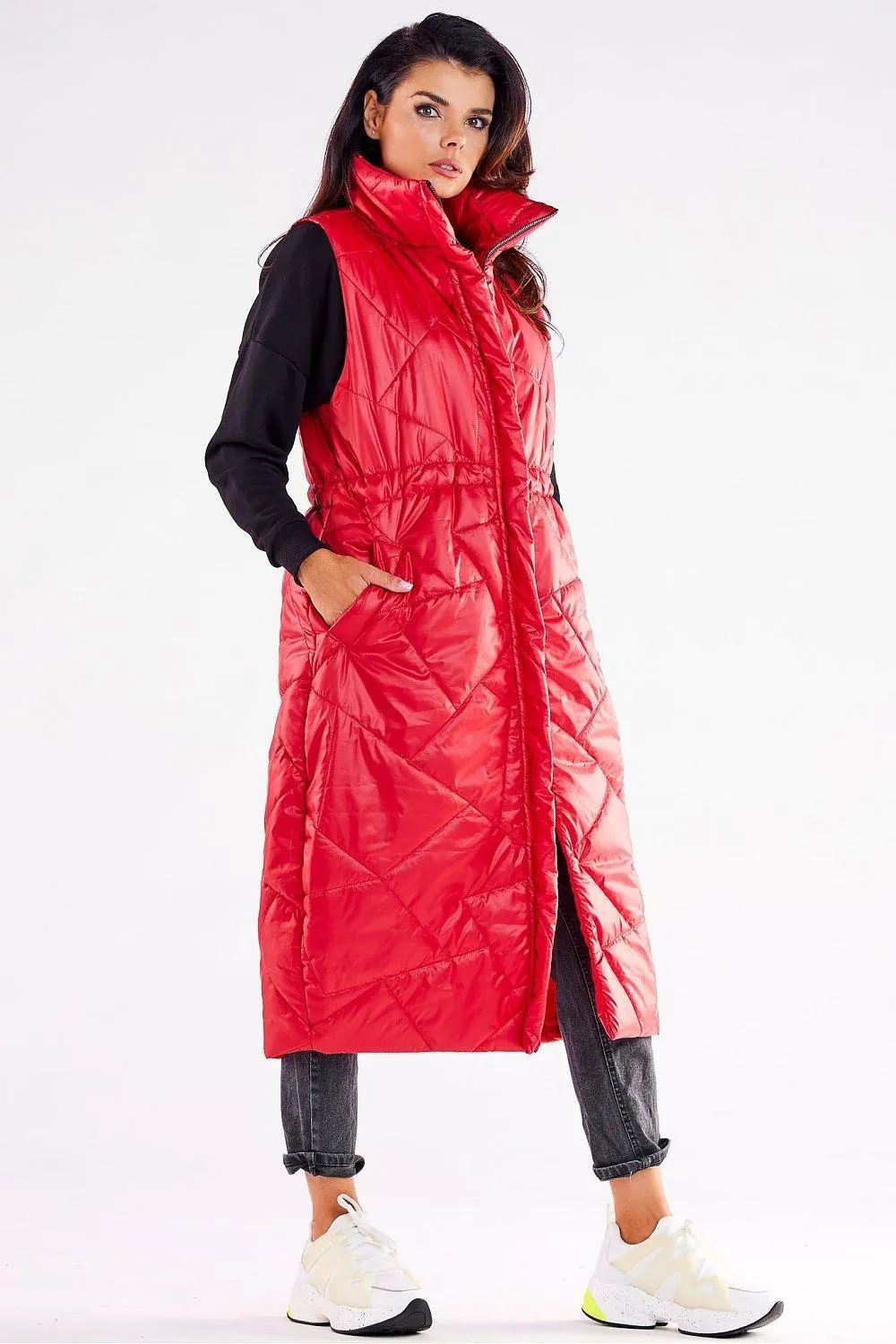 Awama streamlined, oversized cut gilet
