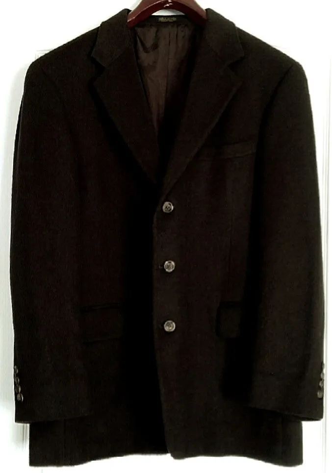 Bachrach-Brown 100% Camel Hair Sport Coat- Size: 42R