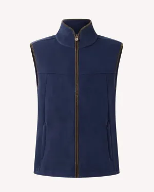 Bernard Weatherill Full Zip Fleece Gilet  Blue
