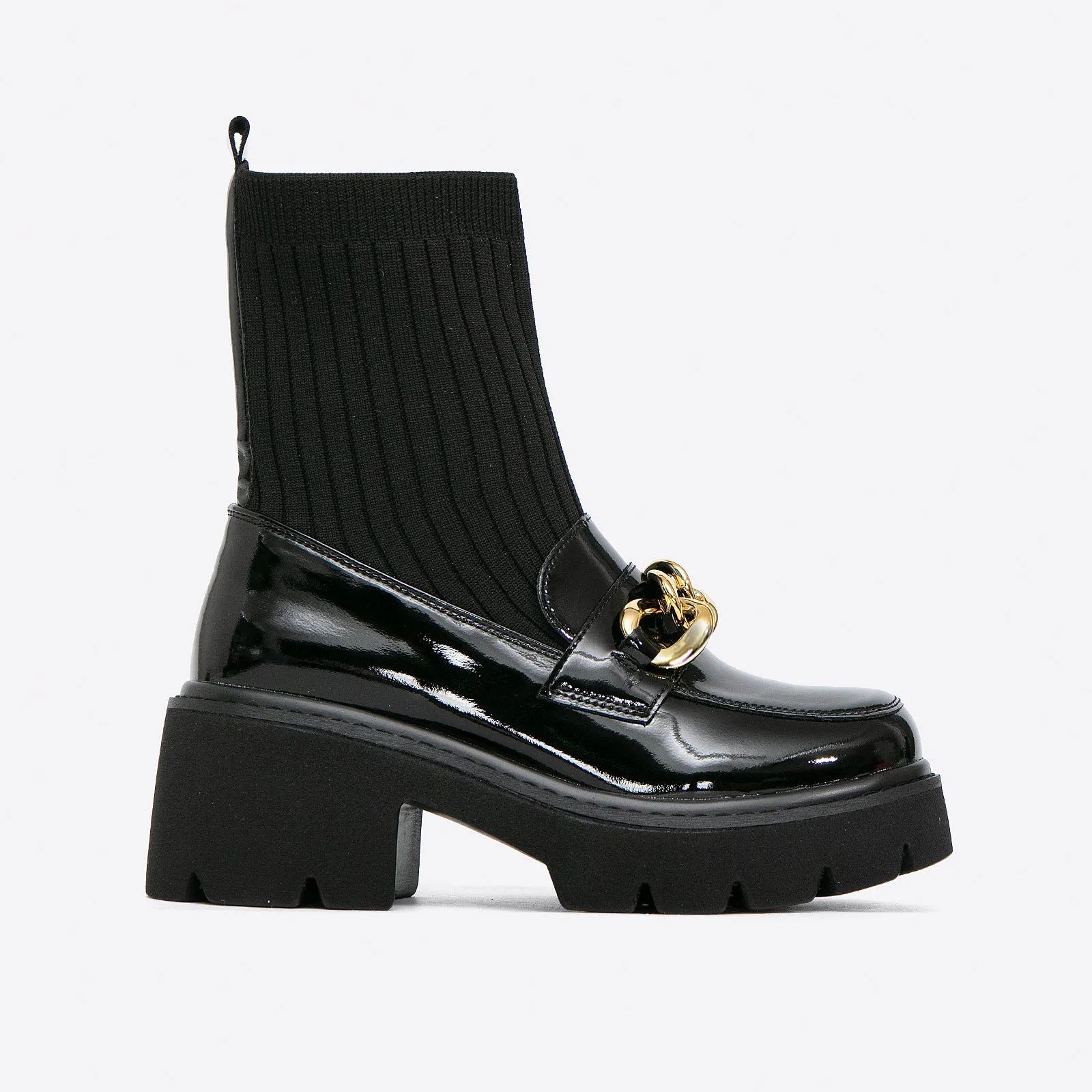 binfenxie-Women Chain Decor Ankle Boots