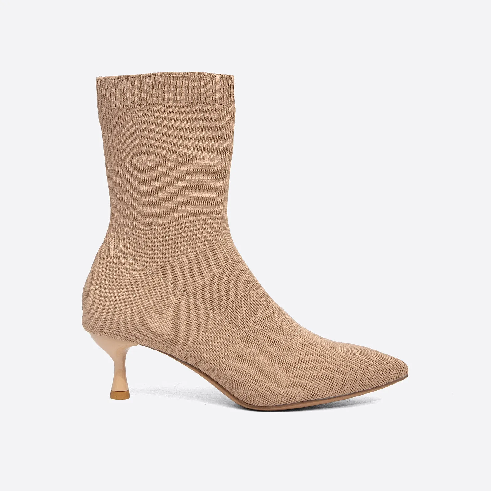 binfenxie- Women Pointed Toe Kitten Heeled Ankle Boots
