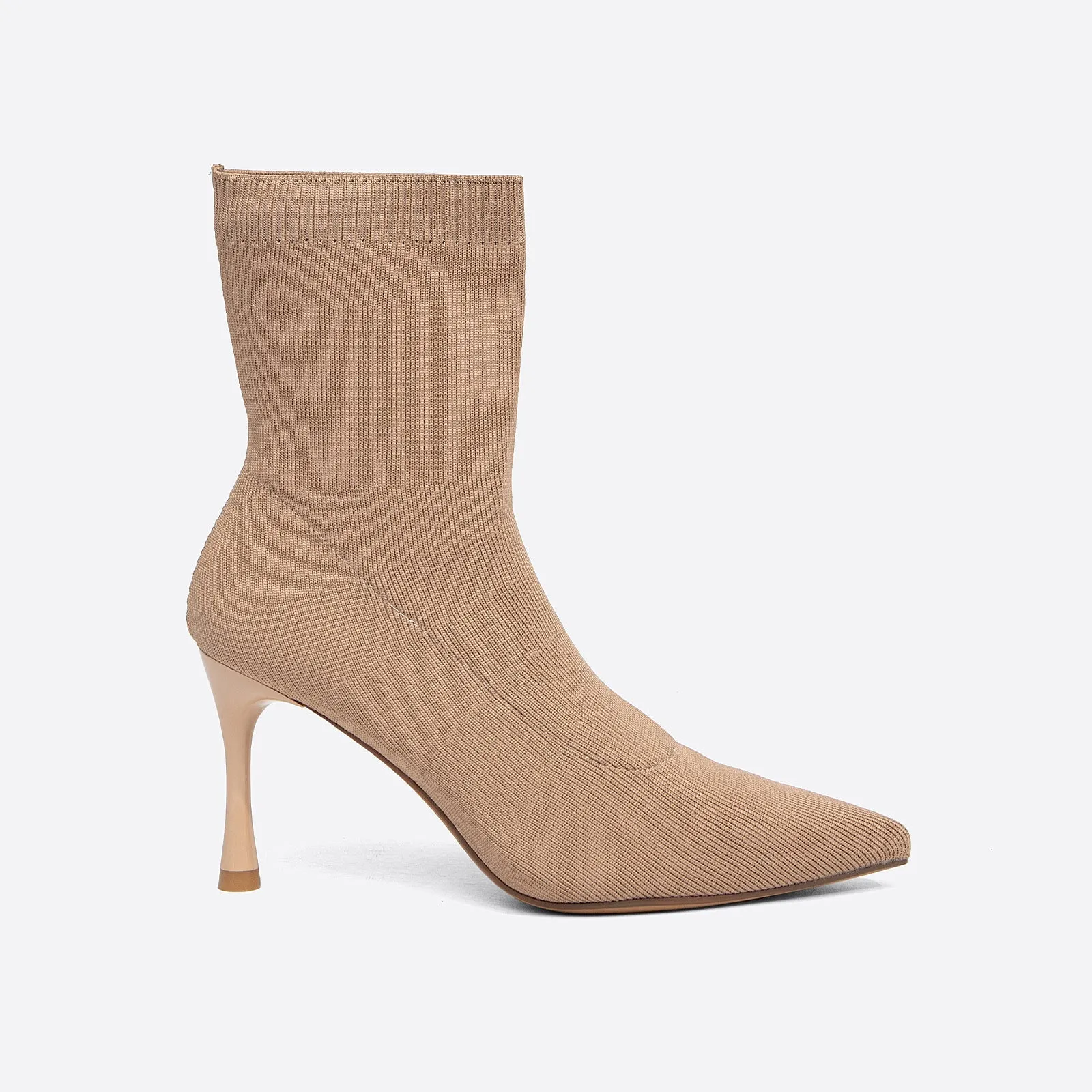 binfenxie- Women Pointed Toe Kitten Heeled Ankle Boots