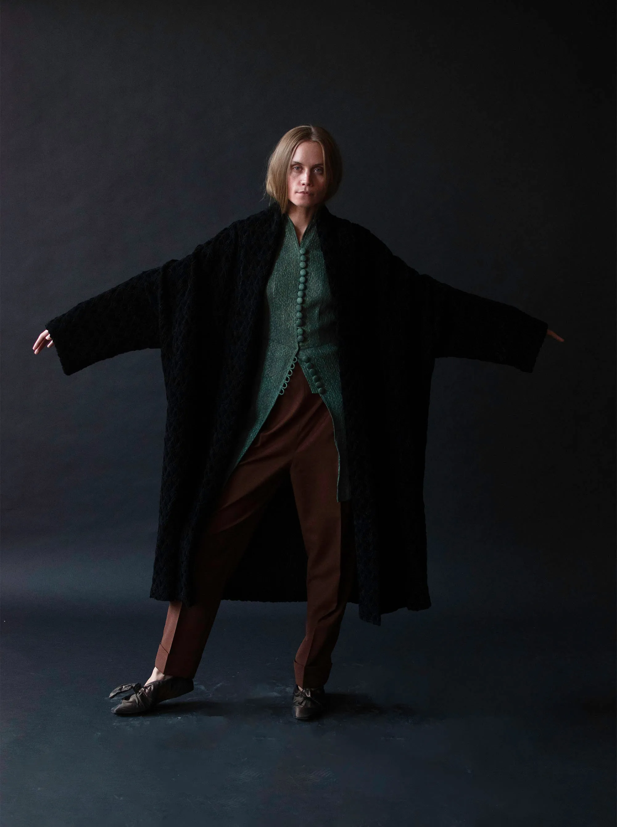 Black Velvet Coat | Callaghan by Romeo Gigli