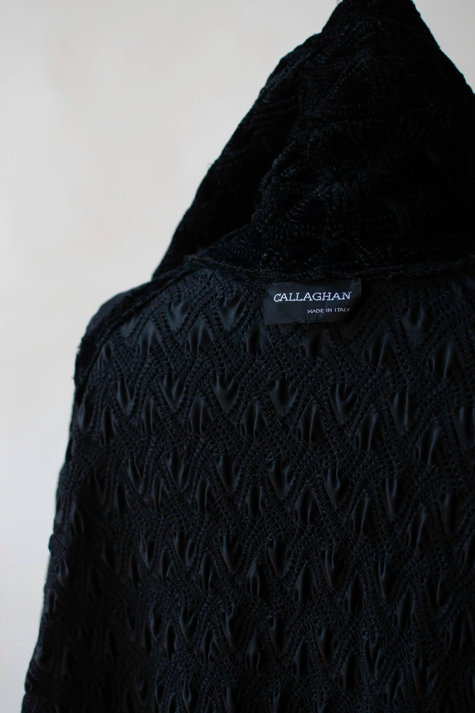 Black Velvet Coat | Callaghan by Romeo Gigli