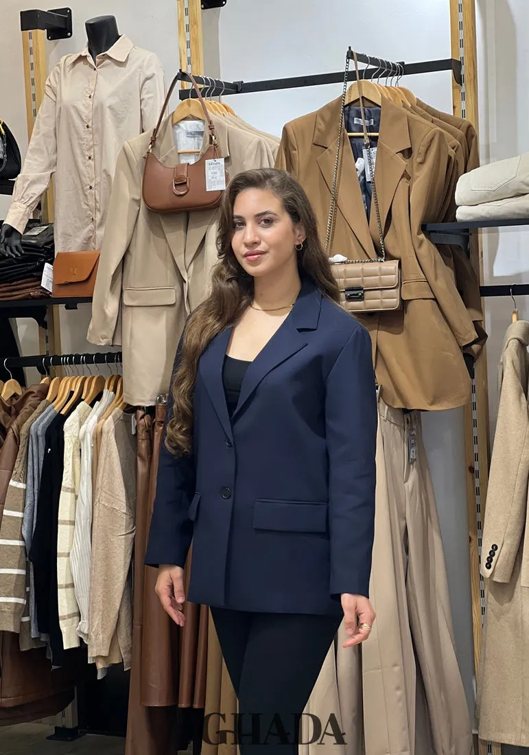 Blazer en bleu marine