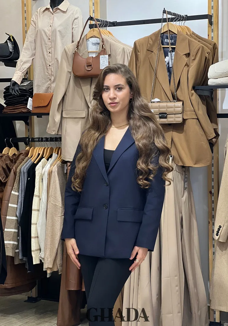 Blazer en bleu marine