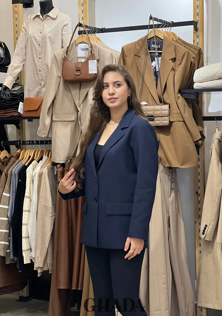 Blazer en bleu marine
