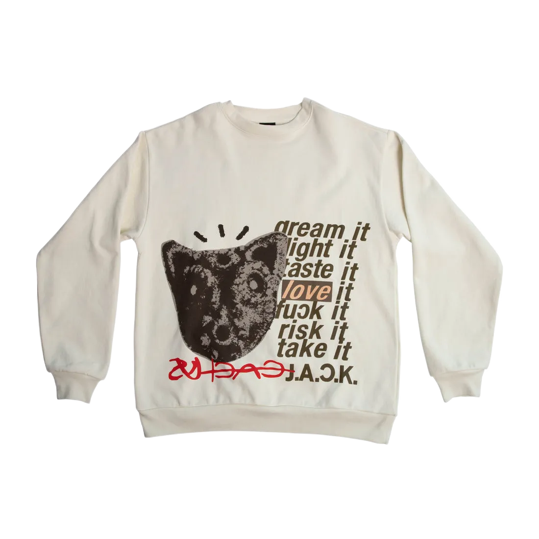 Cactus Jack Dream Light Waste Crewneck Pullover