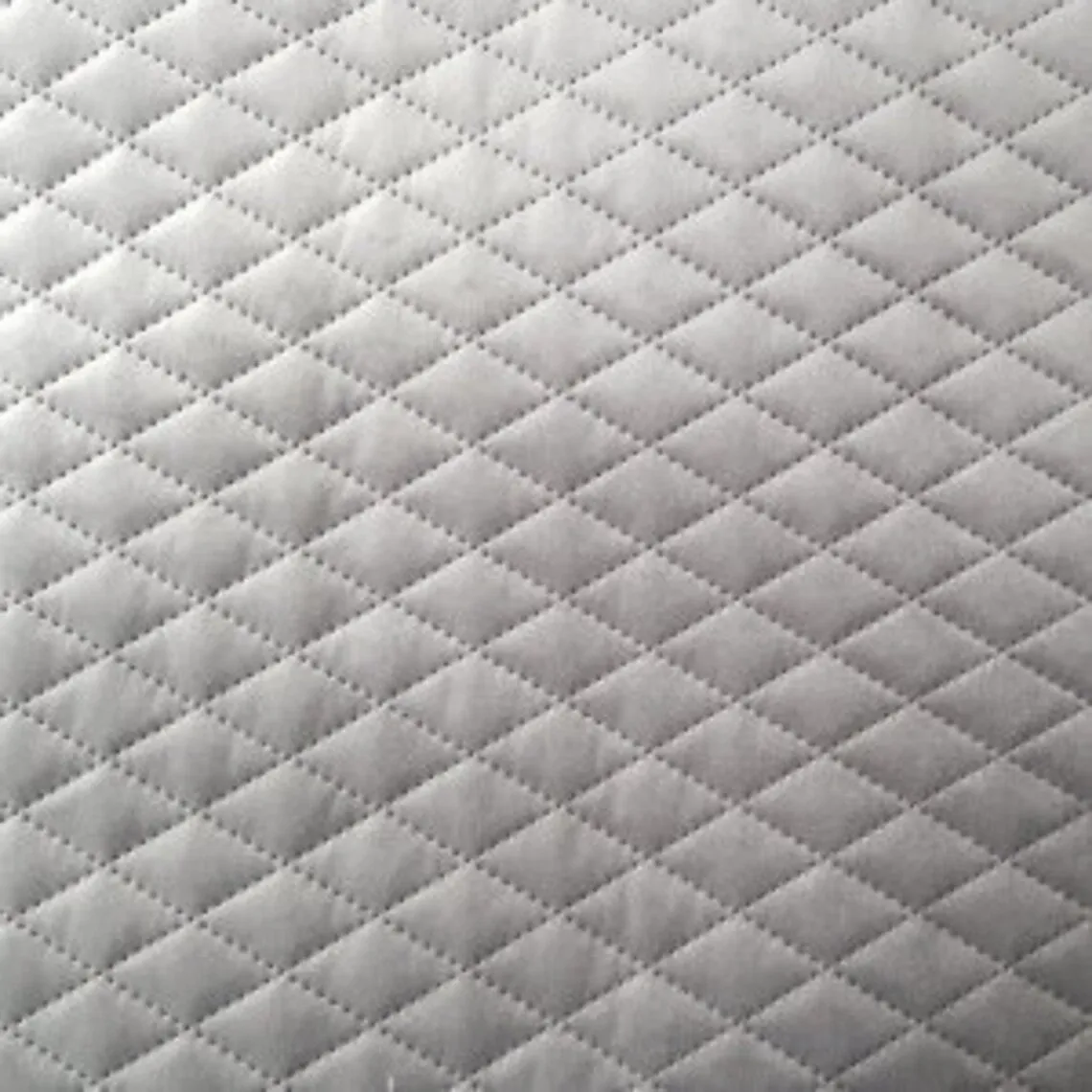 Diamonds Quilted Grey Velvet