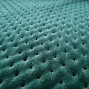 Dotted Quilted Green Velvet