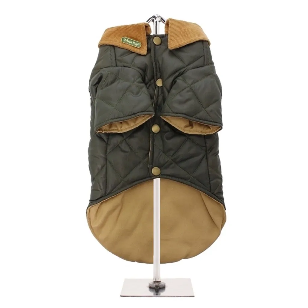 Forest Green Quilted Town & Country Coat