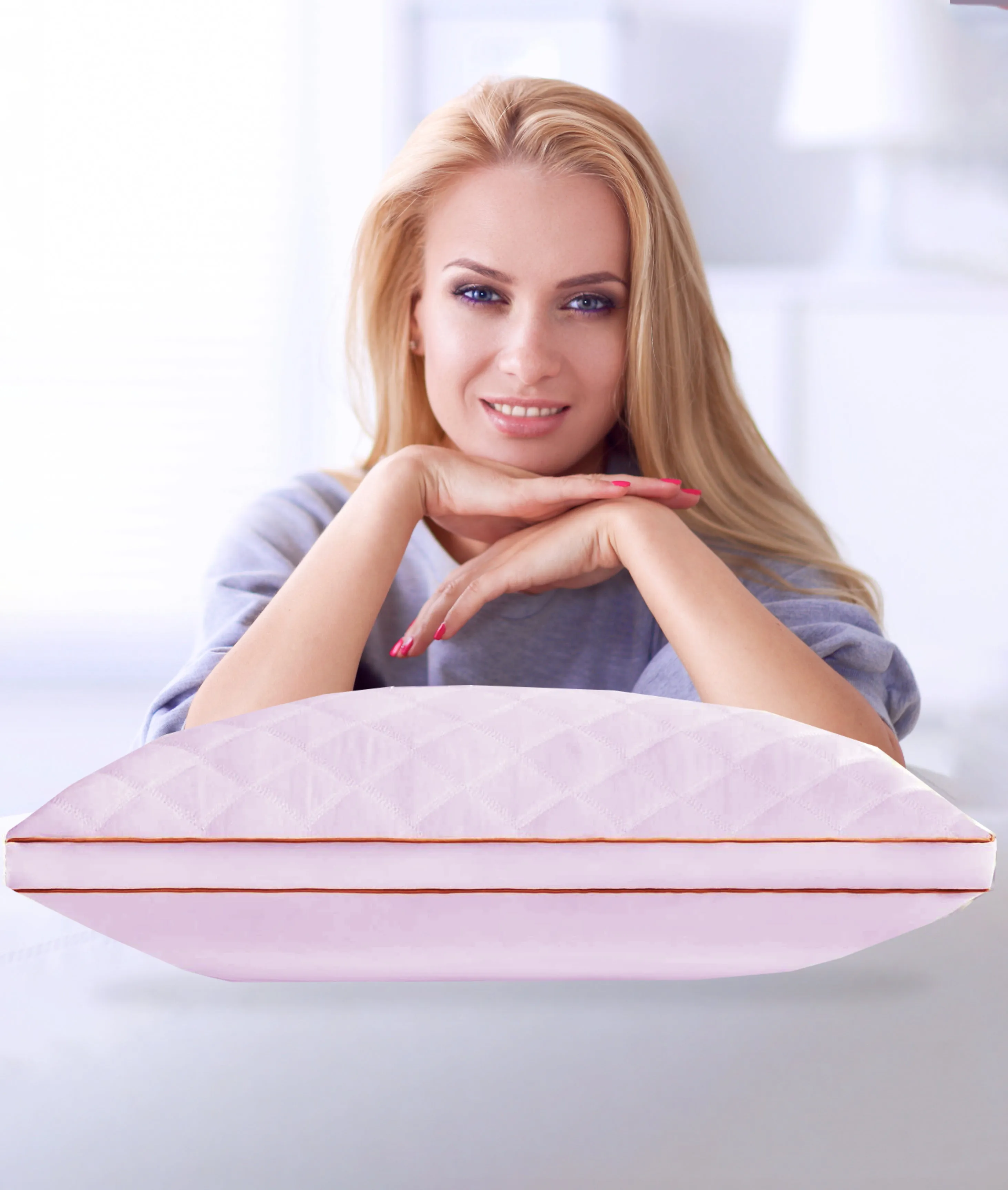 Italian Luxury Adjustable Quilted Pillow - 2 pack