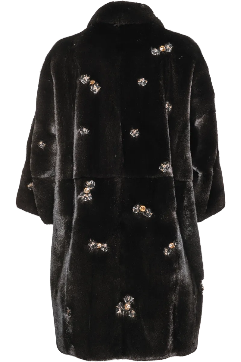 Jeweled Ranch Mink Fur Coat