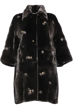 Jeweled Ranch Mink Fur Coat