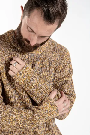 Knit Pullover Sweater - Yellow