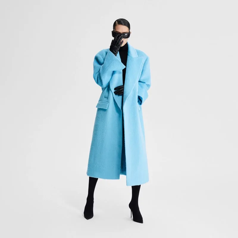 LEDI W luxury  DRAGON FRUIT PINK  WIDE COAT WINTER COAT - suli
