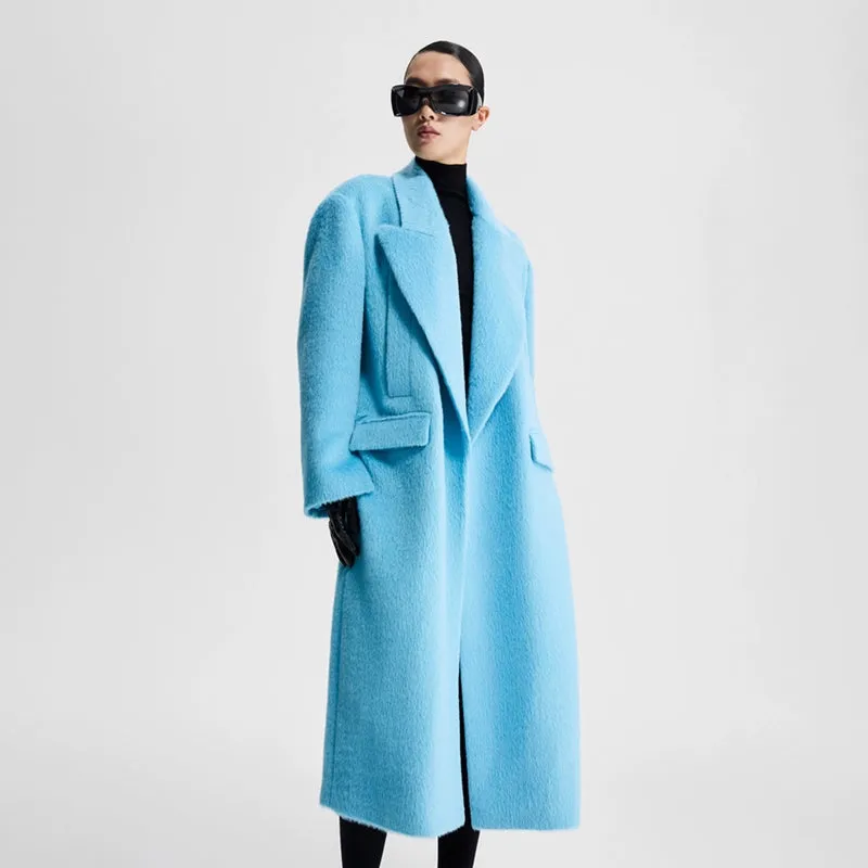 LEDI W luxury  DRAGON FRUIT PINK  WIDE COAT WINTER COAT - suli