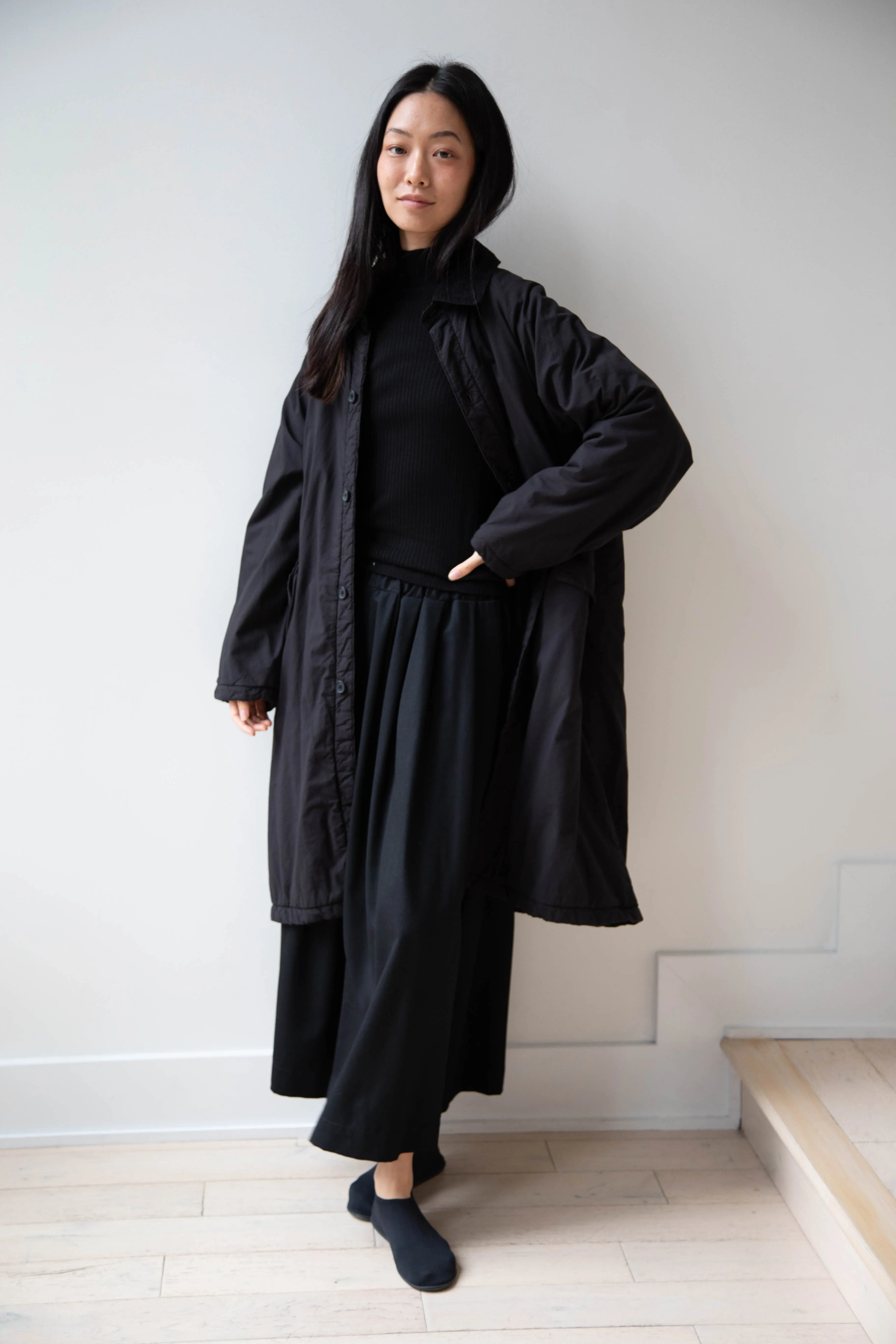 Maison de Soil | Regular Collar Coat in Black