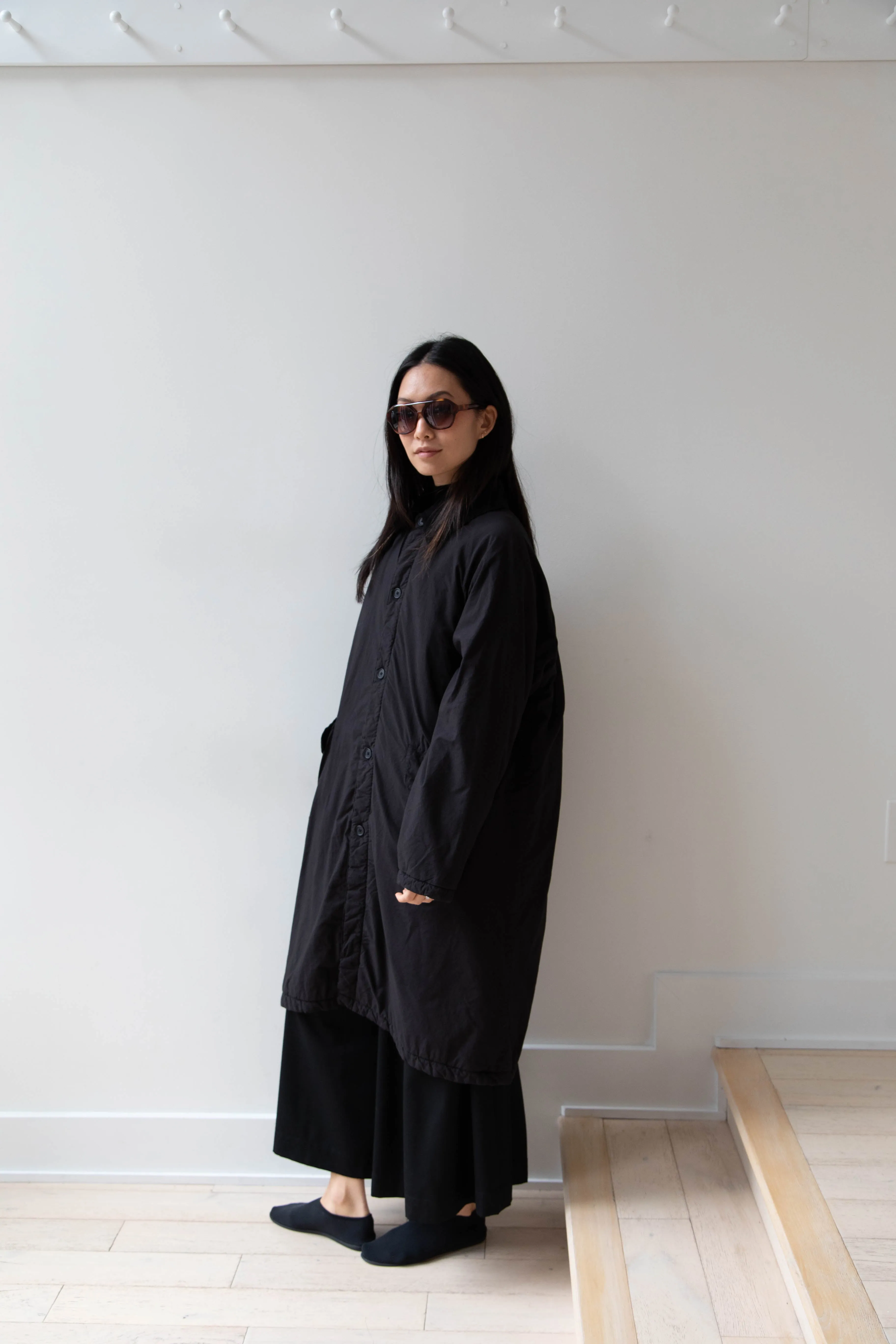 Maison de Soil | Regular Collar Coat in Black