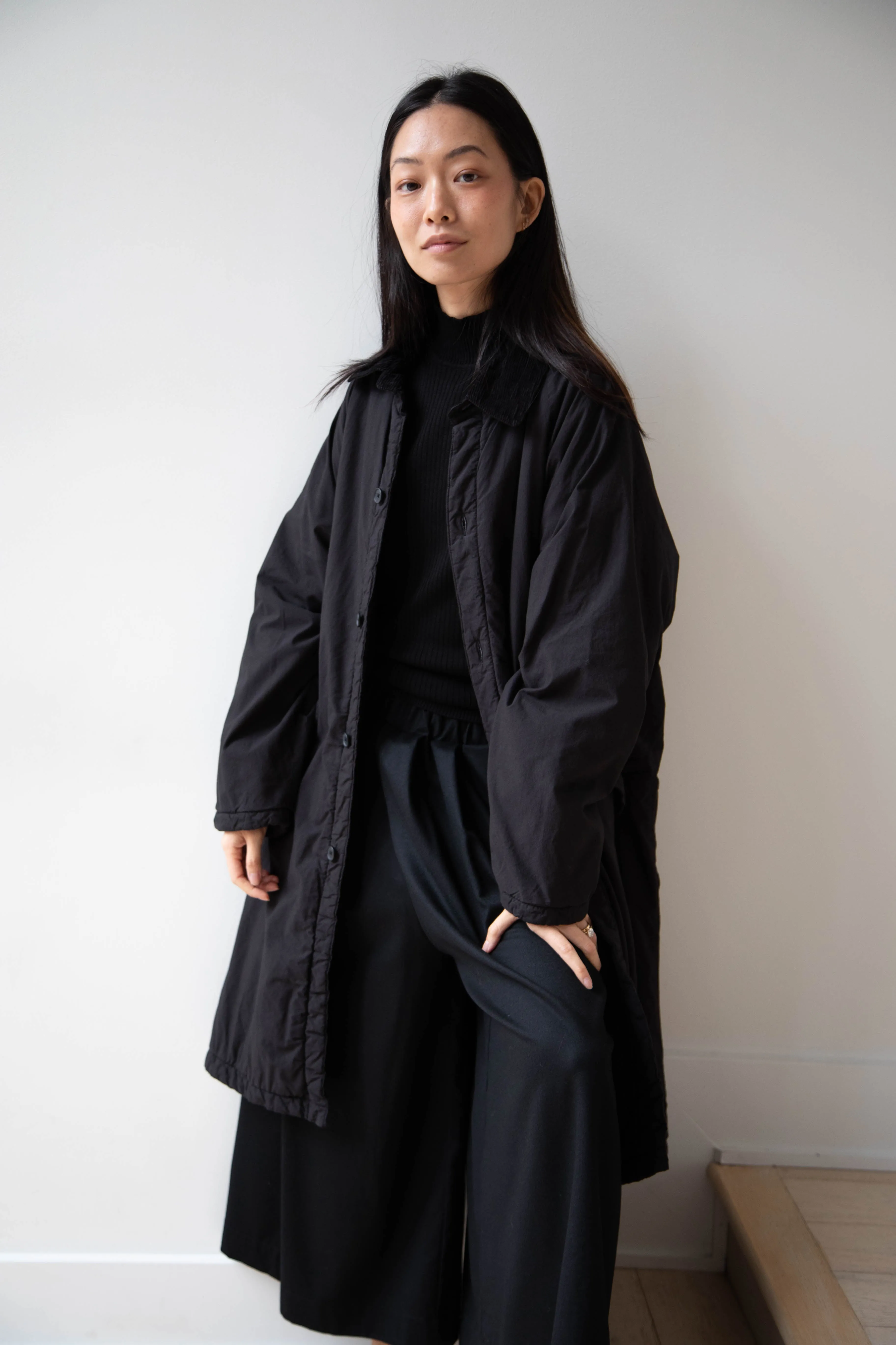Maison de Soil | Regular Collar Coat in Black