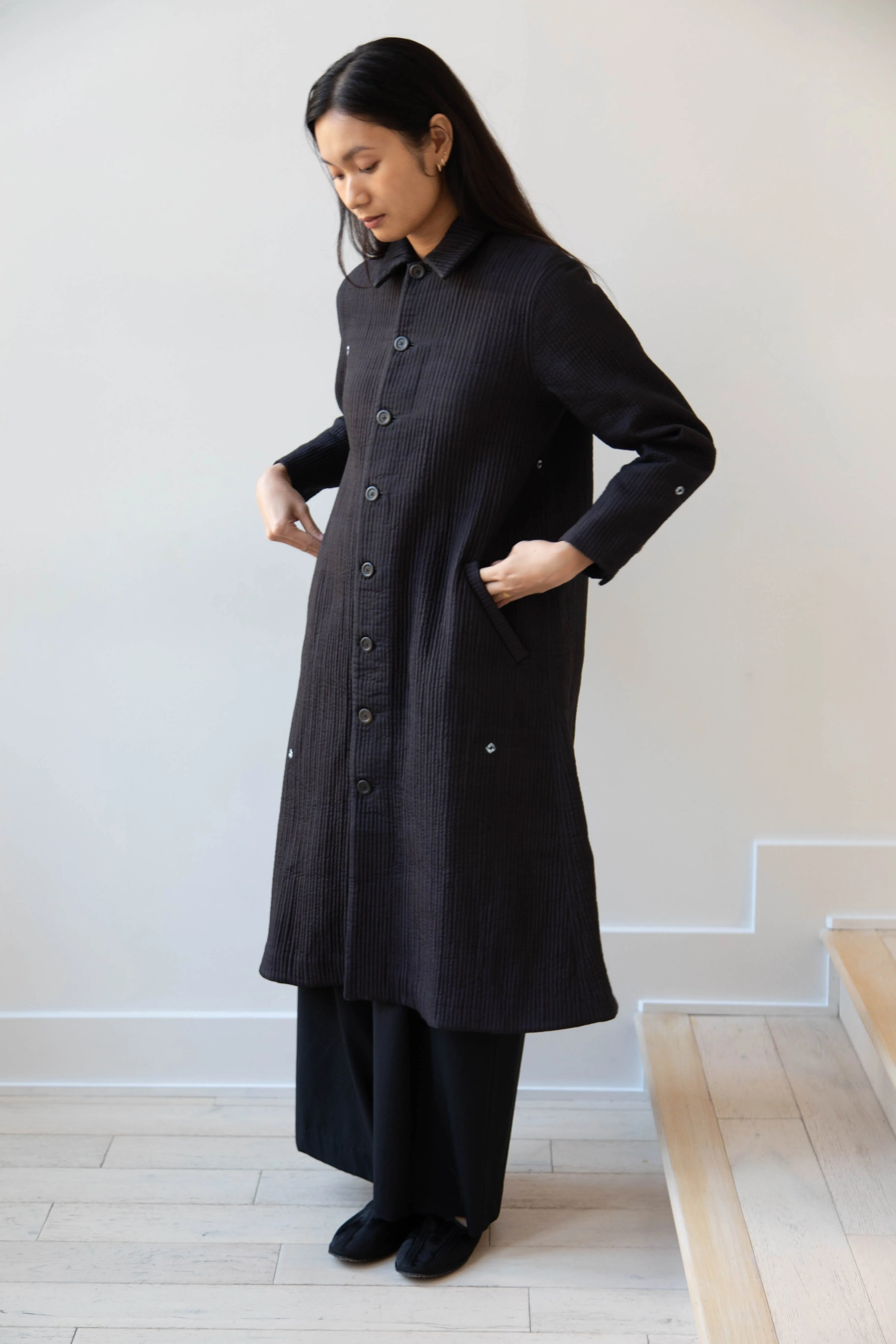 Maku | Mato Quilted Cotton Silk Coat