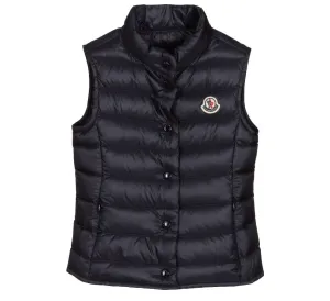 Moncler Liane Navy gilet vest down jacket in padded Size 12 years 152 cm children