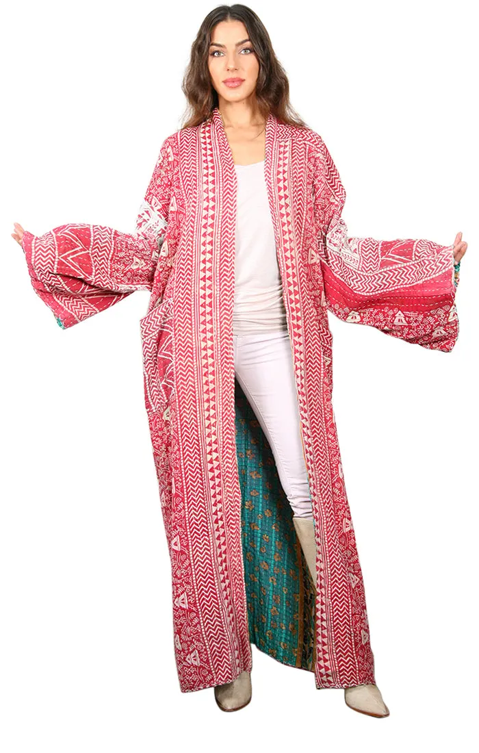 One of a Kind - Reversible Kantha Coat