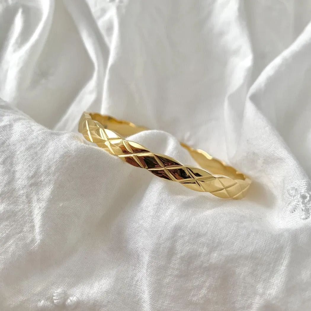 Patterned Cuff Bracelet - Made in Canada