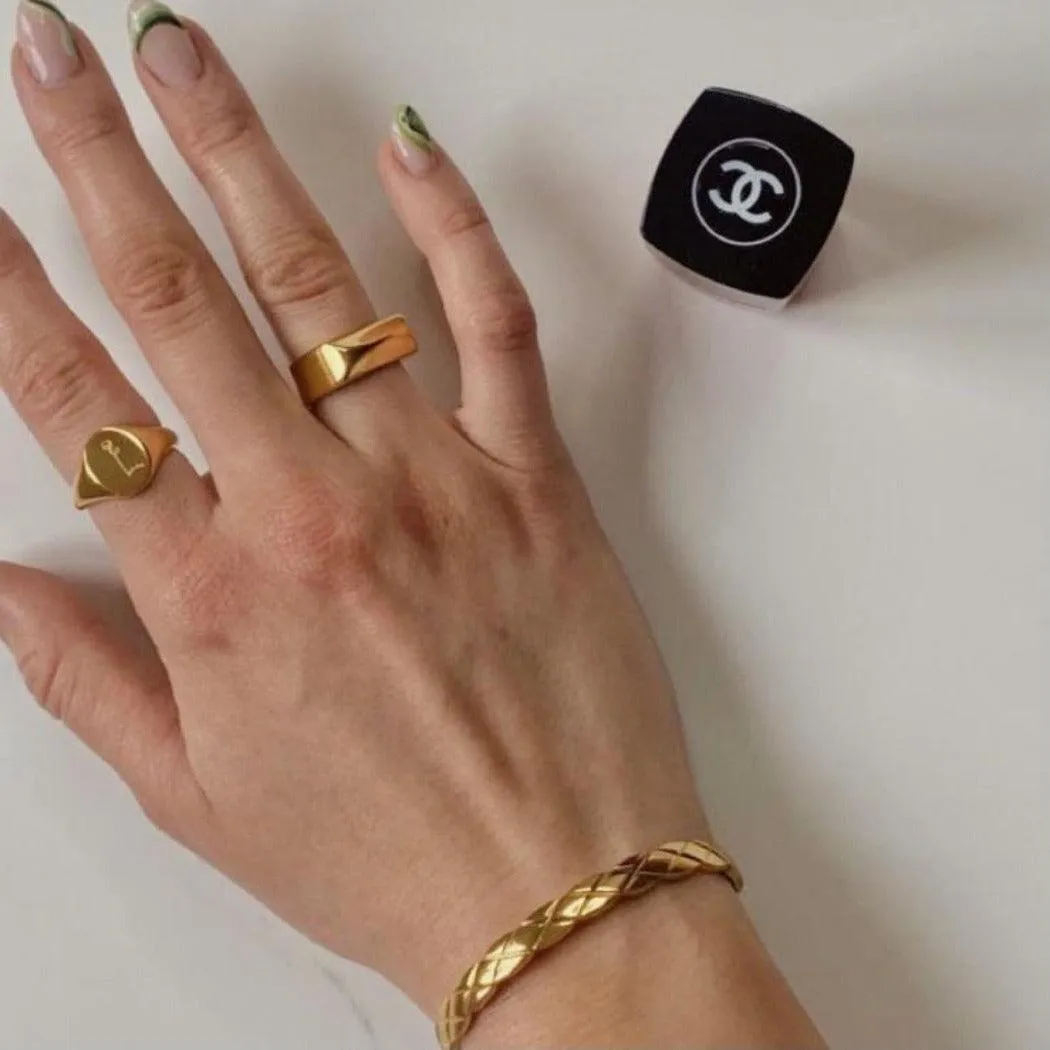 Patterned Cuff Bracelet - Made in Canada