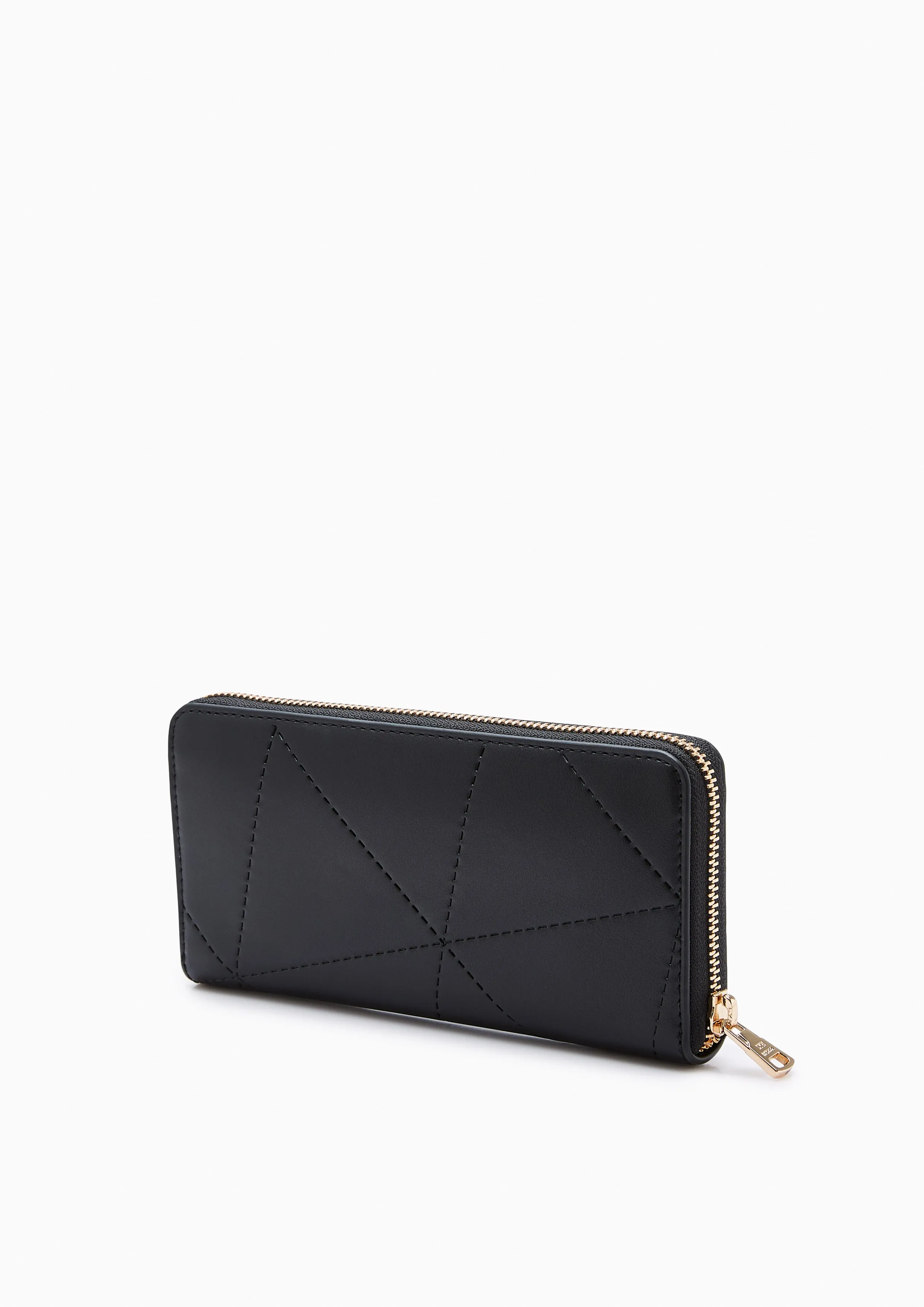 Prisma Zip Long Wallet - Black