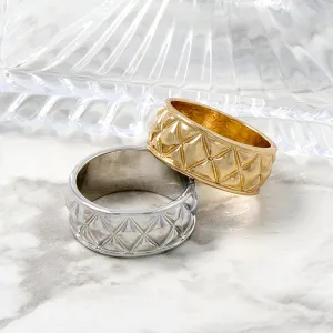 Quilted Band Ring