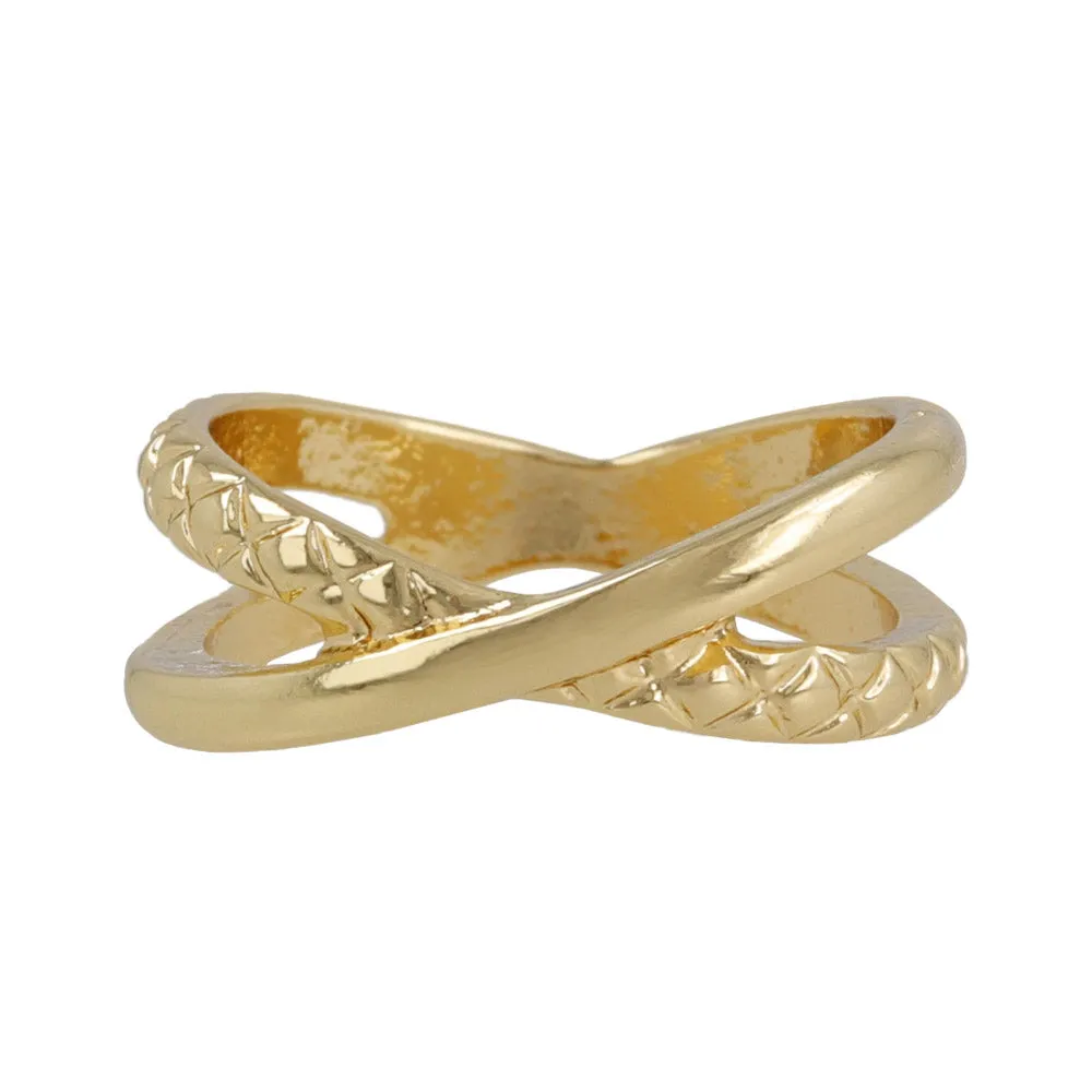 Quilted Cross Ring