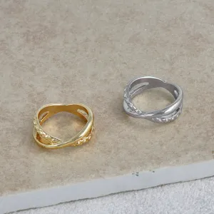 Quilted Cross Ring
