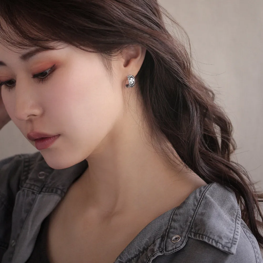 Quilted Curl Earrings