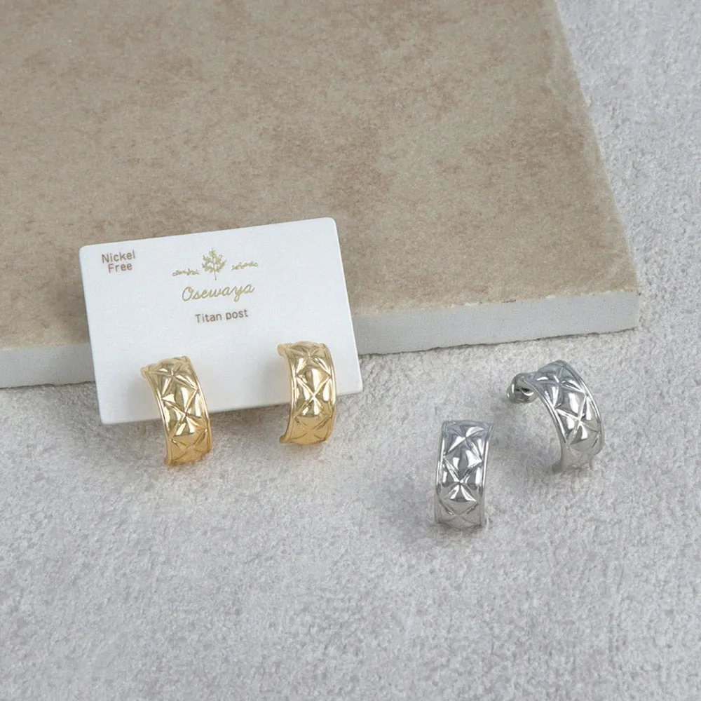 Quilted Curl Earrings