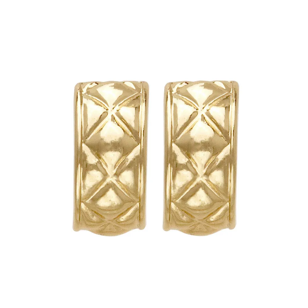 Quilted Curl Earrings