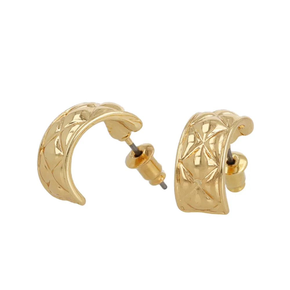 Quilted Curl Earrings