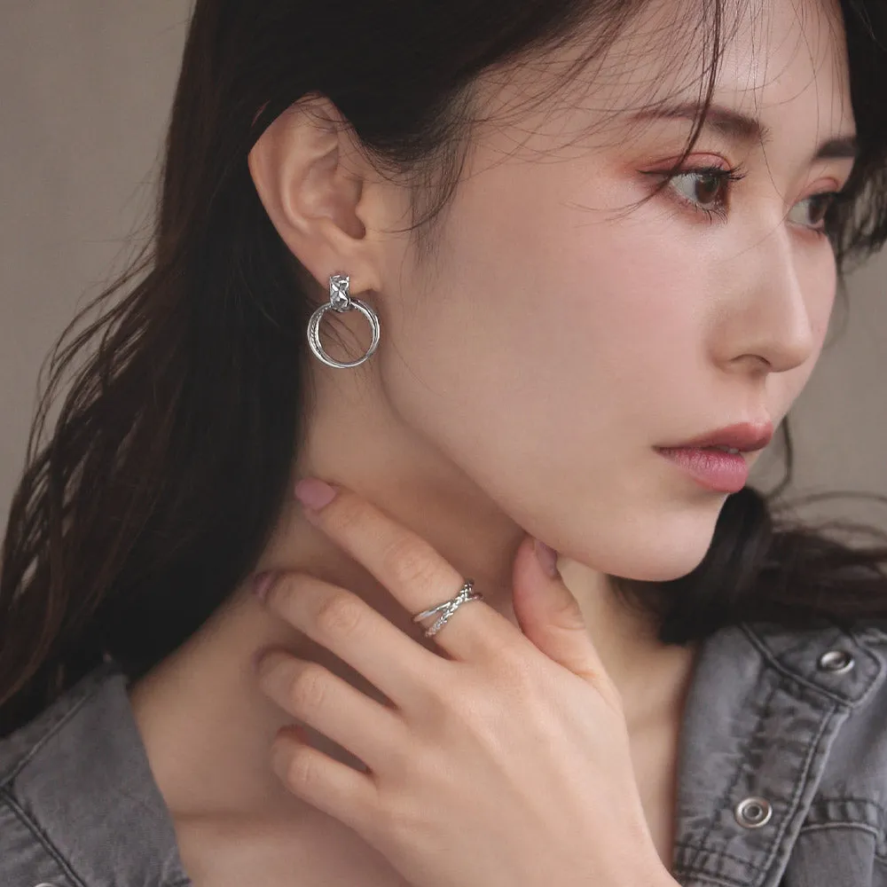 Quilted Multi Hoop Earrings
