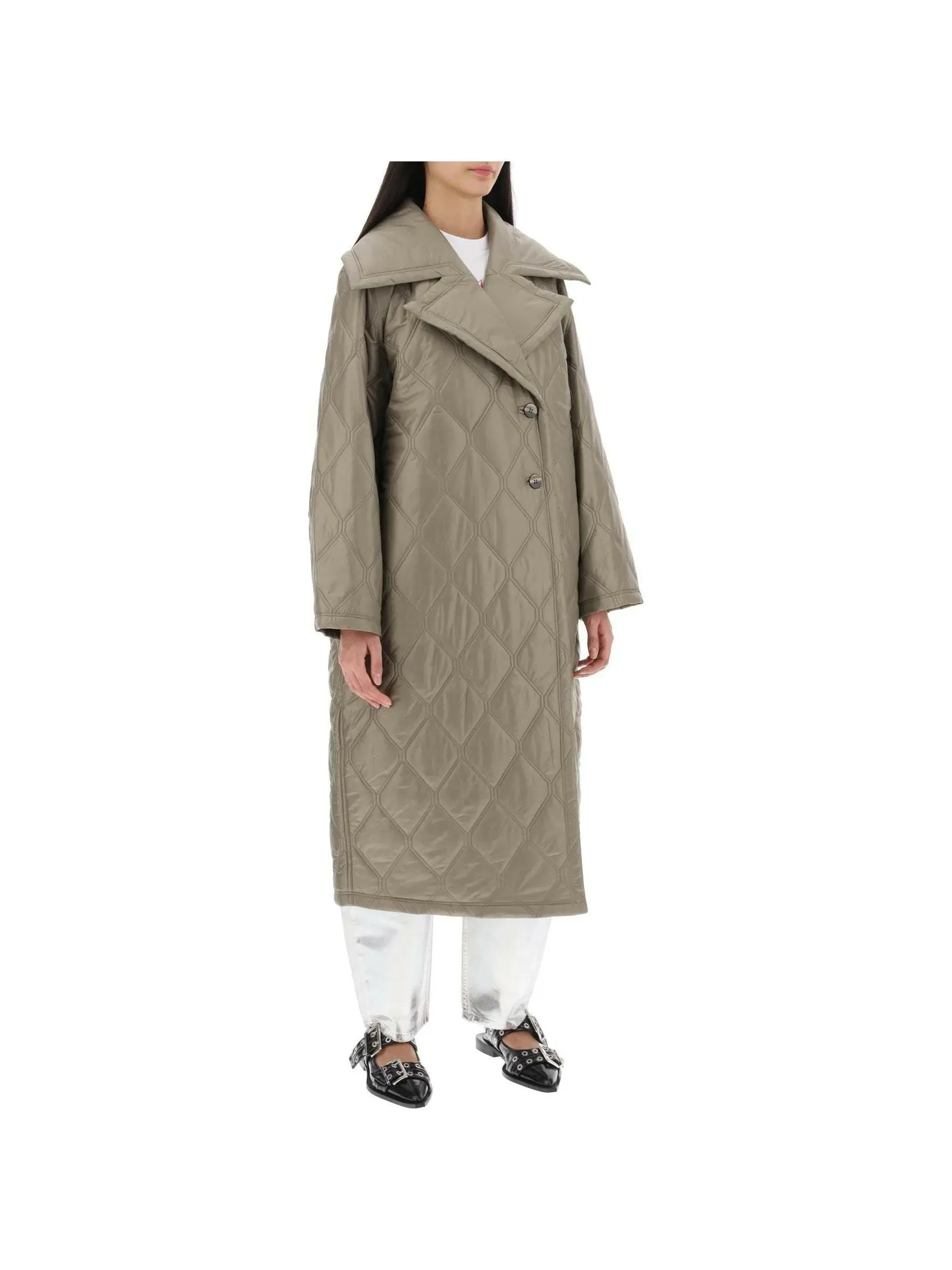 Quilted Oversized Coat