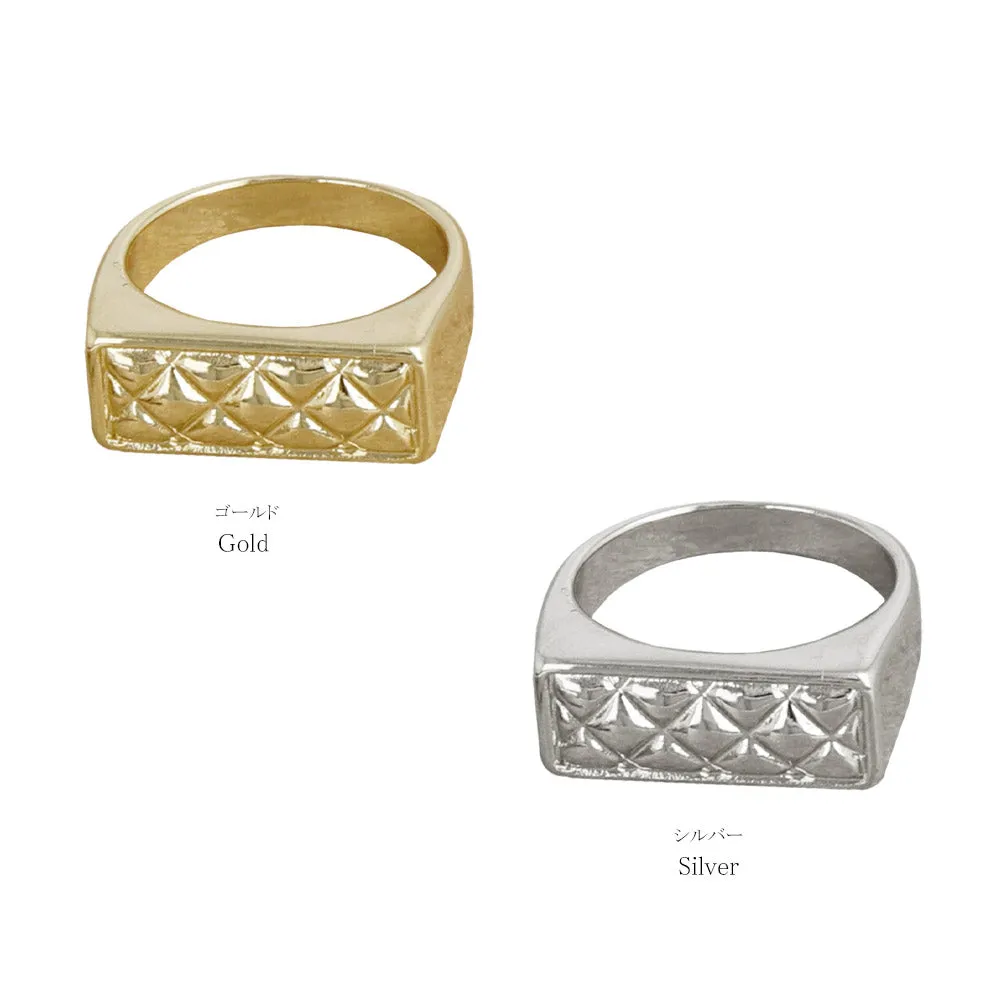 Quilted Signet Ring