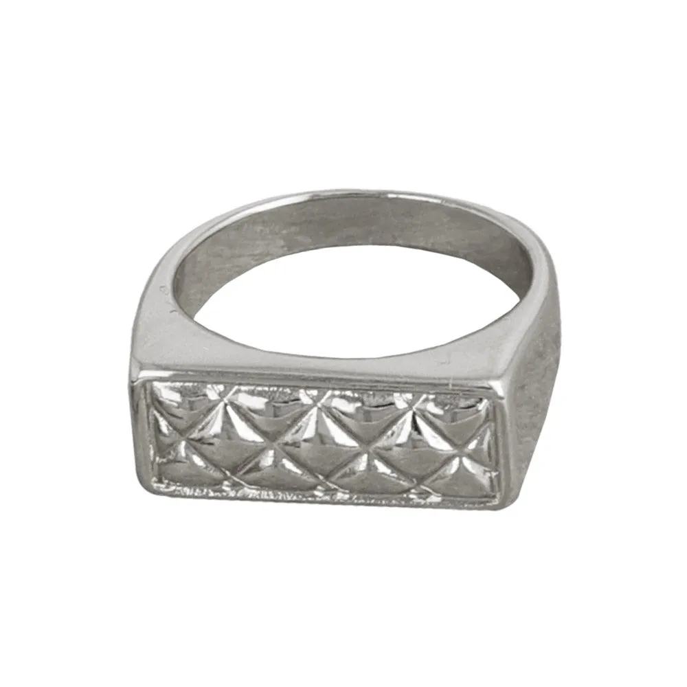 Quilted Signet Ring